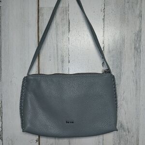 The Sak Small Gray Leather Handbag Mariposa.